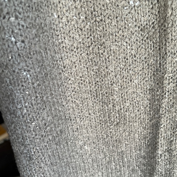Anthropoligie Madison 88 Grey Metallic Speckled Scarf - Picture 2 of 3